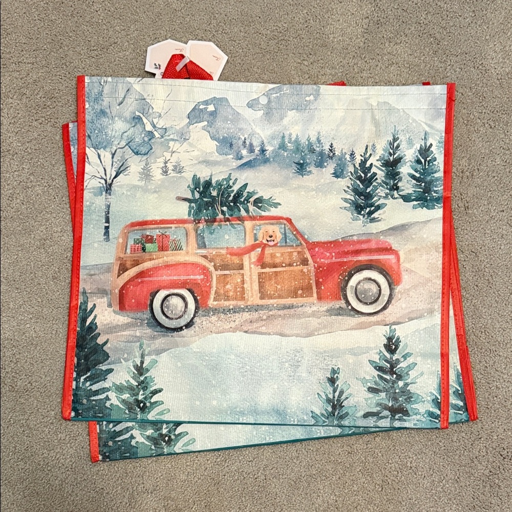 TJMaxx HomeGoods Marshall’s Reusable Shopping Tote Bag Holiday Theme